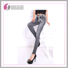 Lady Fashion Sexy nachgeahmt Jeans Frauen Sexy Leggings